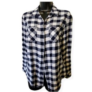 Ruff Hewn Navy & White Button Down